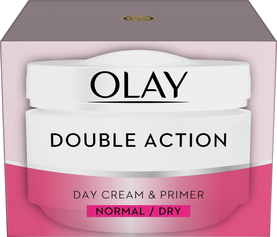 Olay Double Action – Feuchtigkeitsspendende Tagescreme und Grundierung – 50 ml