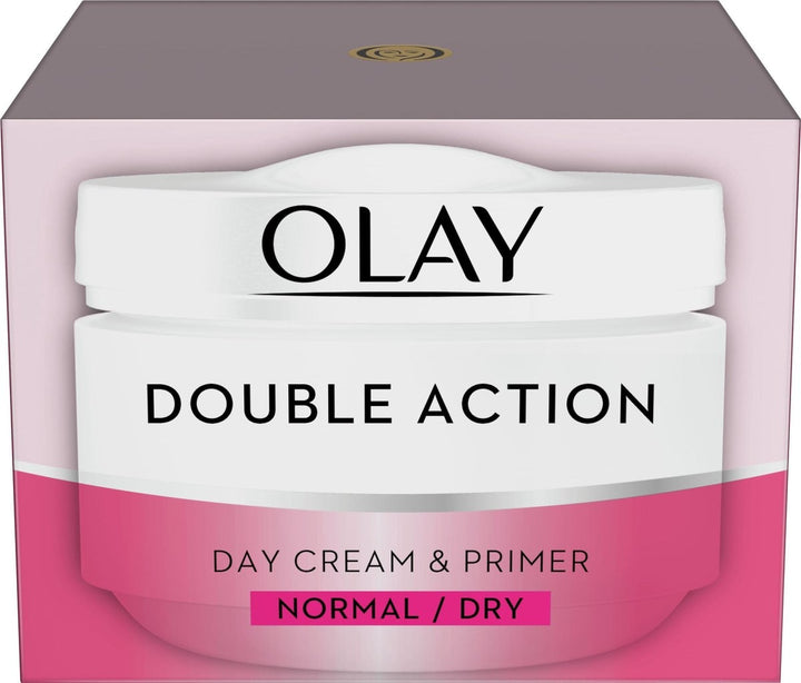 Olay Double Action – Feuchtigkeitsspendende Tagescreme und Grundierung – 50 ml