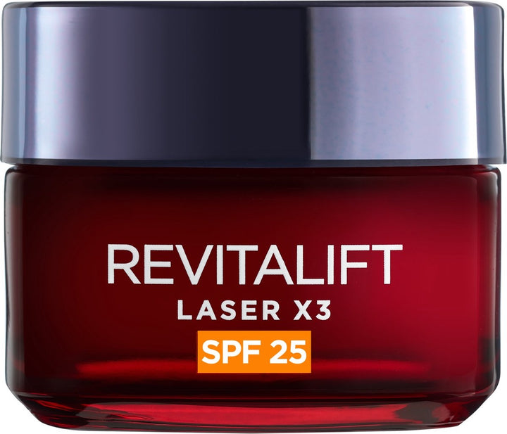 L'Oréal Paris Revitalift Laser X3 Anti-Wrinkle Day Cream With SPF 25 - 50ml - Packaging damaged