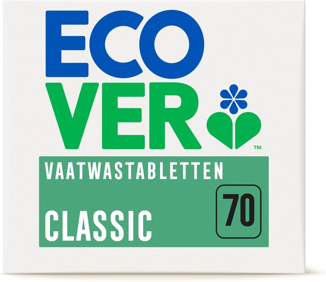 Ecover - Vaatwastabletten Classic - 70 Tabs - Verpakking beschadigd