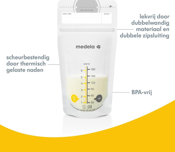 Medela Moedermelk bewaarzakjes - 50 Stuks - Verpakking beschadigd