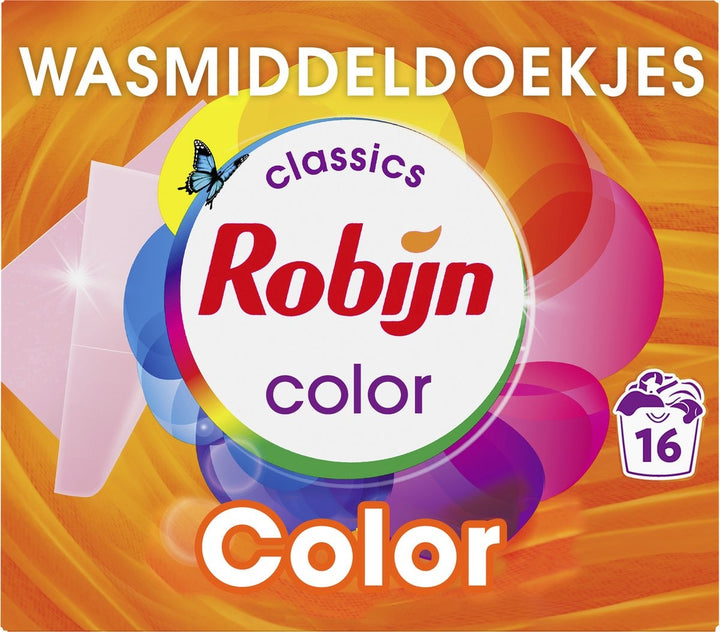 Robijn Classics Color Waschmitteltücher 16 Waschstreifen