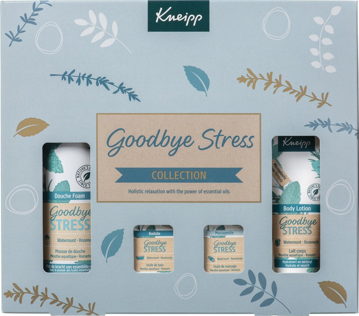 Kneipp Luxe Geschenkset - Goodbye Stress - Watermunt - Rozemarijn - Giftset - Cadeau - Inhoud 200 ml + 75 ml + 2 x 20 ml