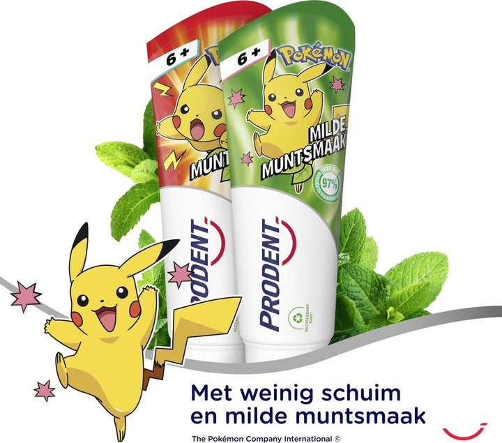 Prodent Pokémon-Zahnpasta für Kinder ab 6 Jahren – Milder Minzgeschmack – 75 ml