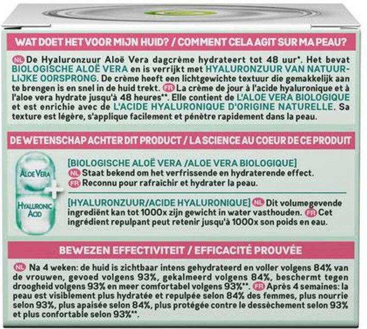 Garnier SkinActive Hyaluronsäure Aloe Vera Feuchtigkeitsspendende Tagescreme – 50 ml