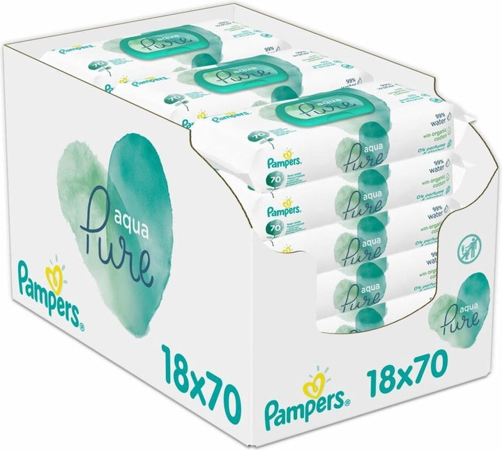 Pampers Aqua Pure Babytücher 1260 Stück