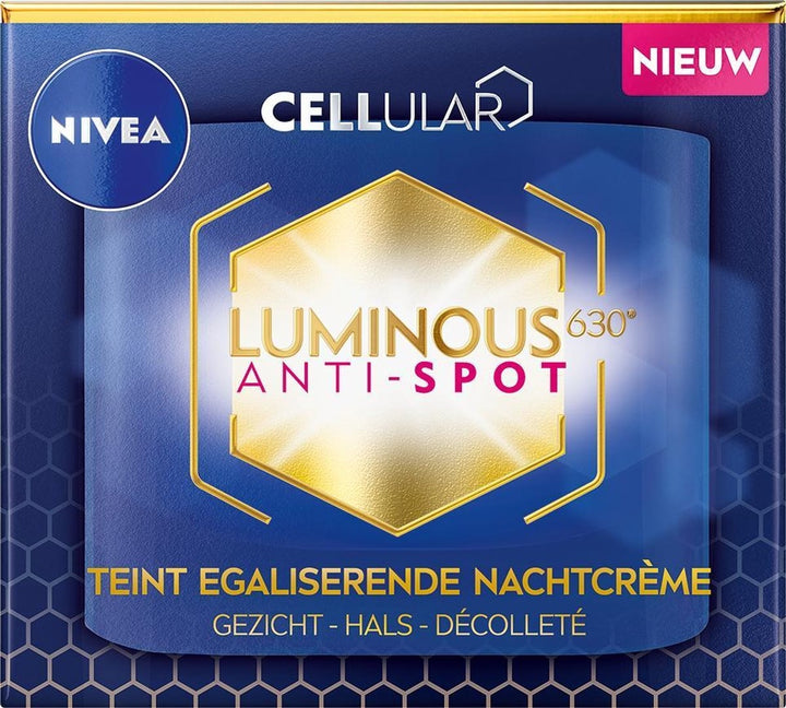 NIVEA Cellular Luminous 630 Anti-spot, teint egaliserende Nachtcrème - 50ml