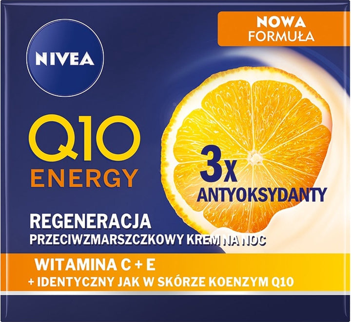 Nivea Q10 - Energy Anti-Wrinkle Cream For Night - 50ml