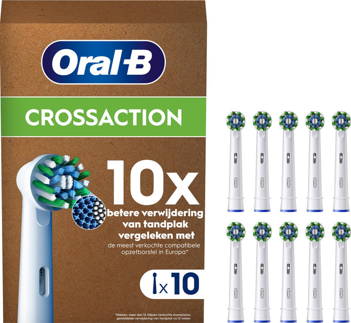 Oral-B Cross Action Pro - Brush Heads - 10 Pieces - Damaged packaging