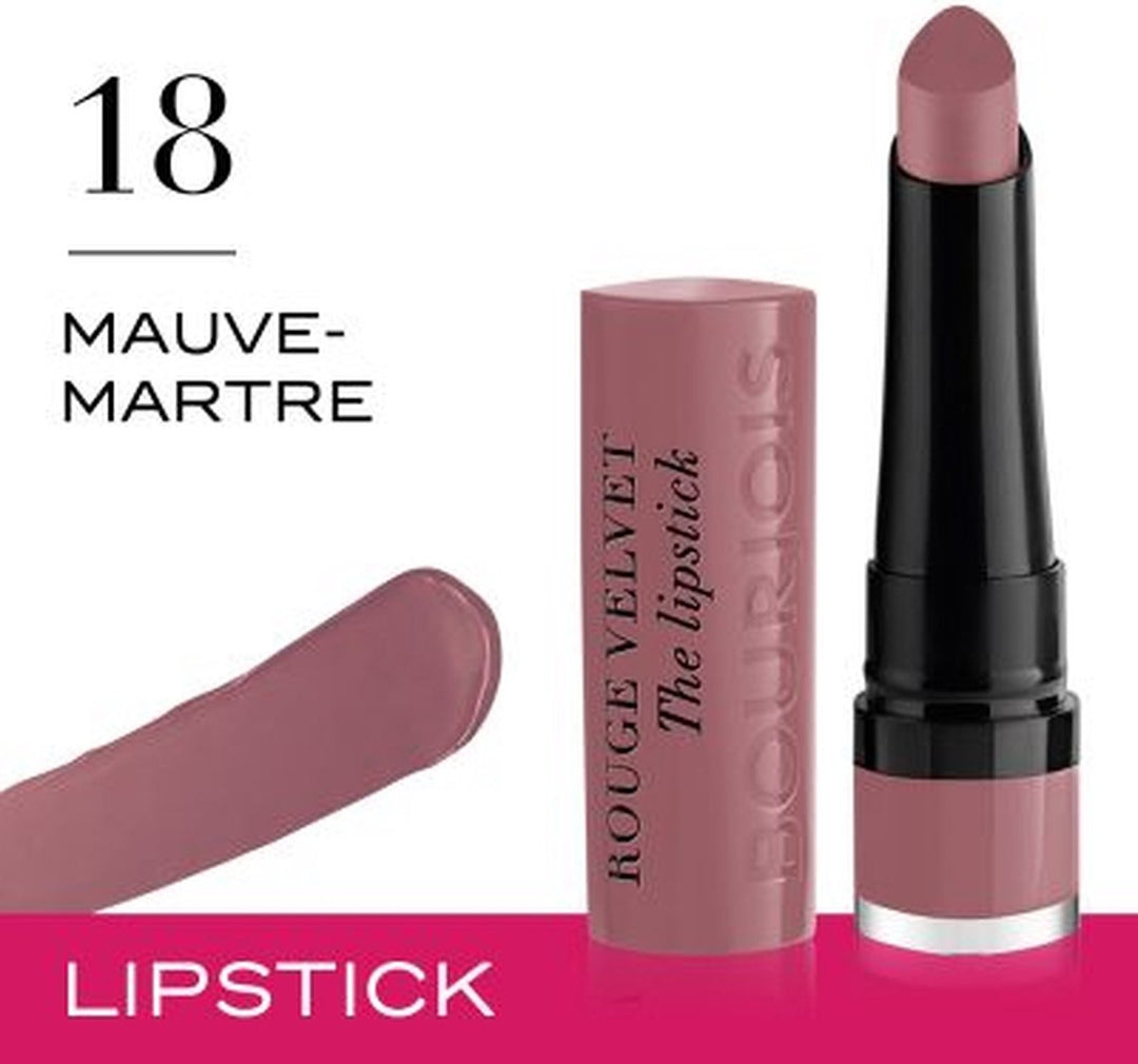 Bourjois Paris Rouge Velvet The Lipstick Lippenstift – 18 Mauve-Martre