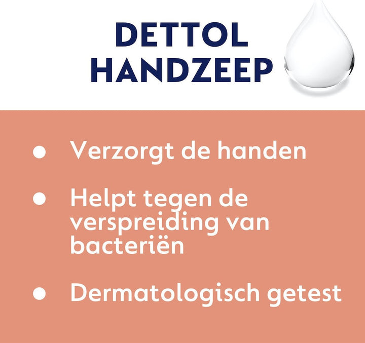 Dettol Handseife – antibakteriell – extra Pflege für empfindliche und normale Haut – Lotus und Kamille – 250 ml