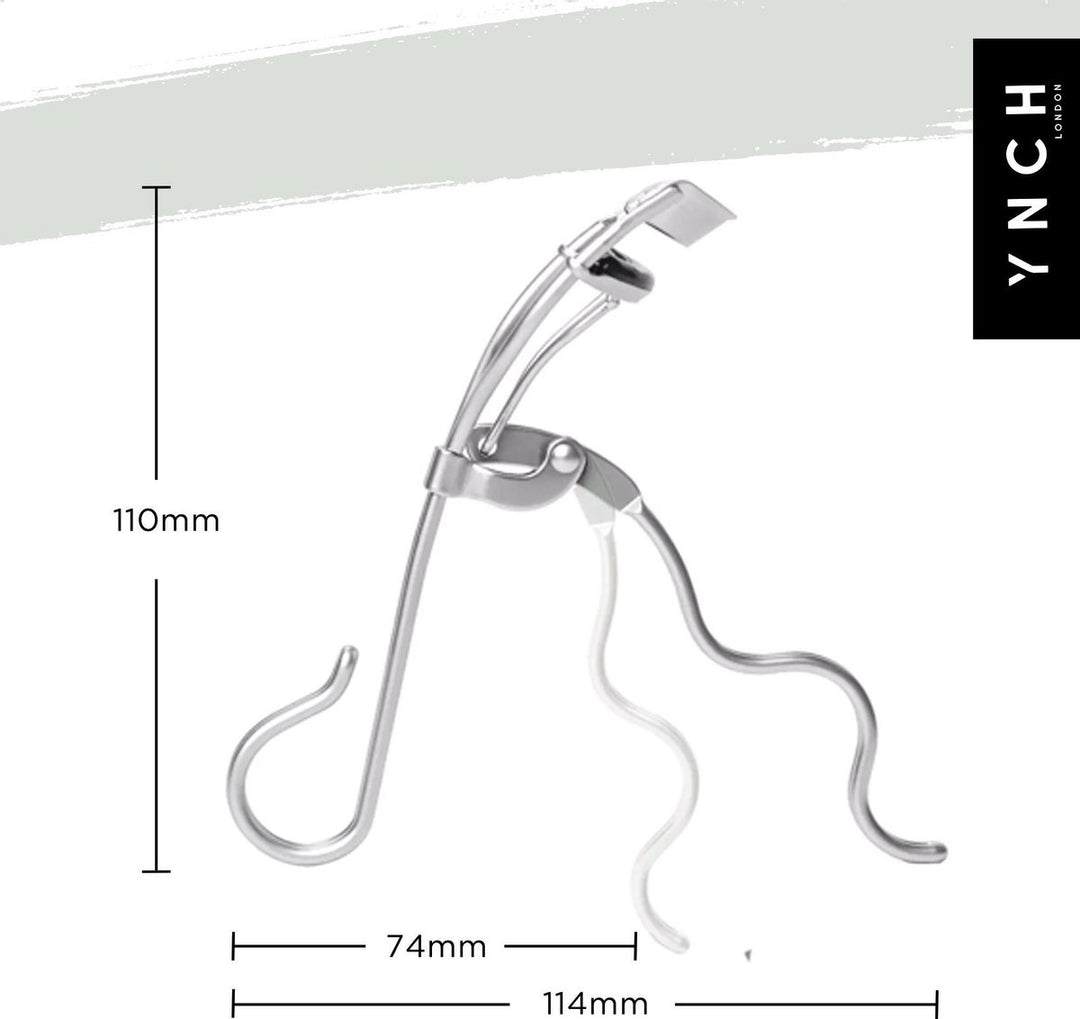 YNCH London Eyelash Curler Pearl Silver - Stainless Steel