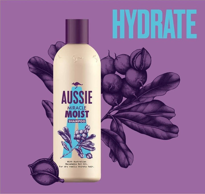 Aussie Miracle Moist Shampoo – Hydrat 300 ml