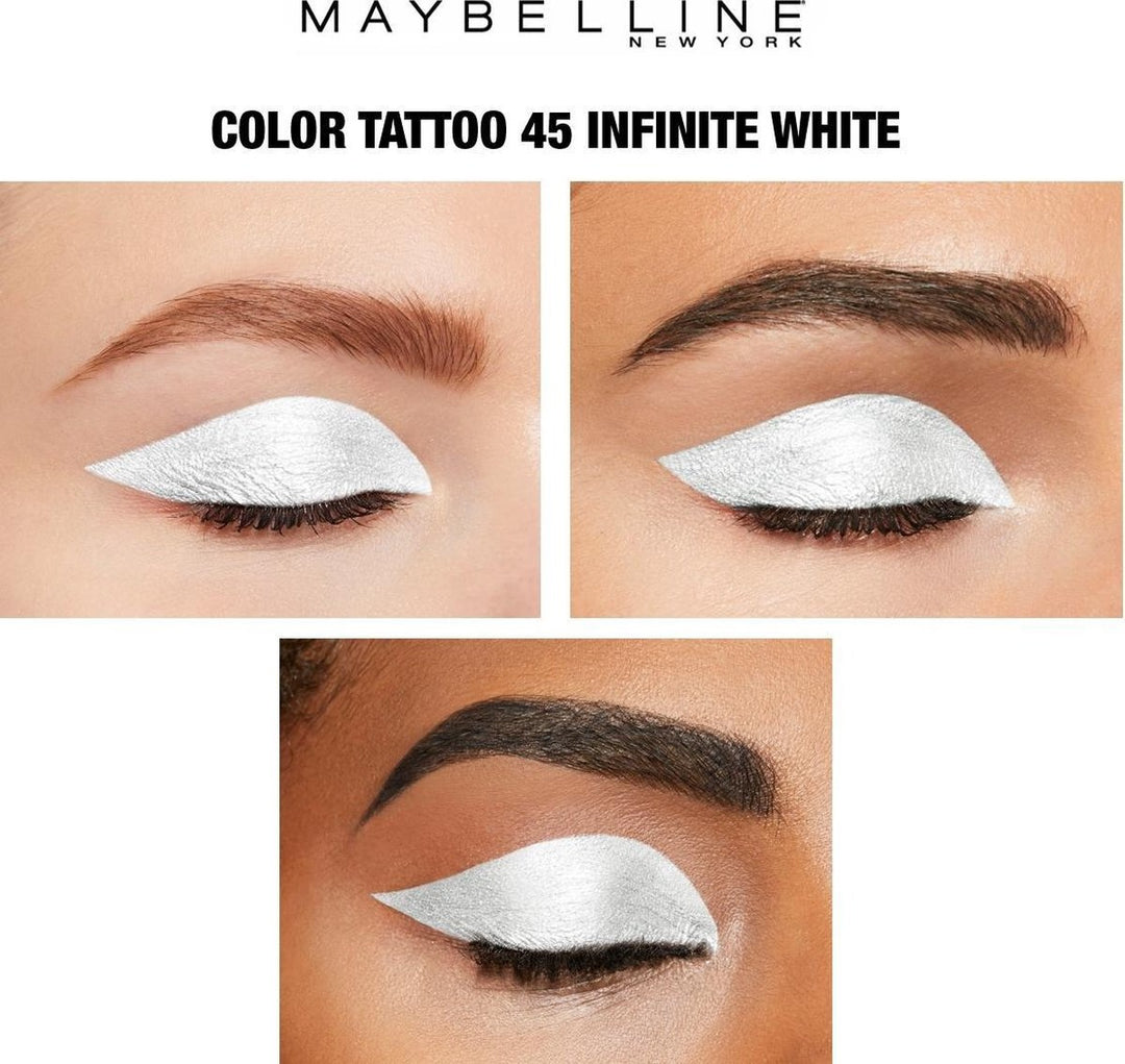 Maybelline Color Tattoo 24H - 45 Infinite White - White - Eyeshadow