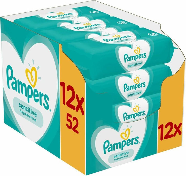 Pampers – Baby Wipes Sensitive Nachfüllpackung – 624 Tücher