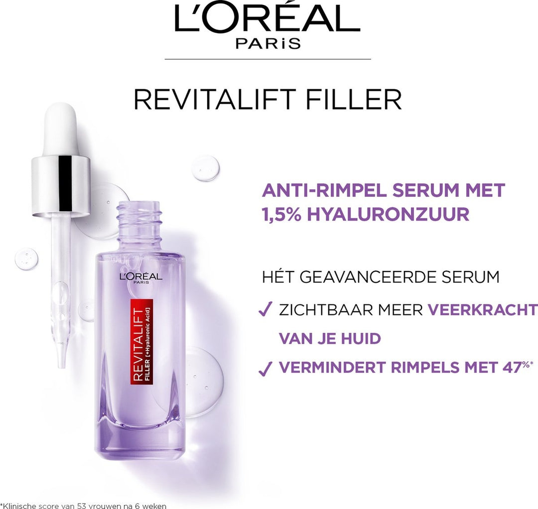 L'Oréal Paris Revitalift Filler 1,5% Hyaluronzuur Serum - 30ml