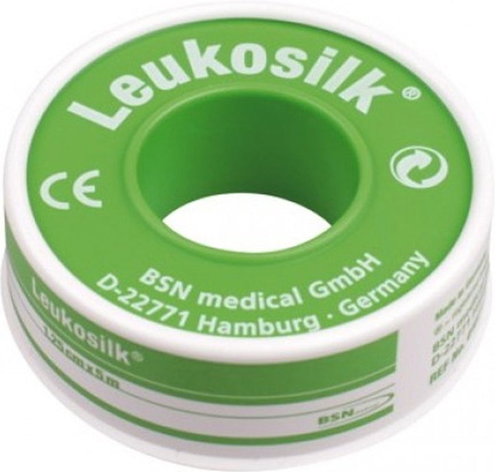 Leukosilk Gevoelige Huid - 5 m x 1.25 cm - Pleisters