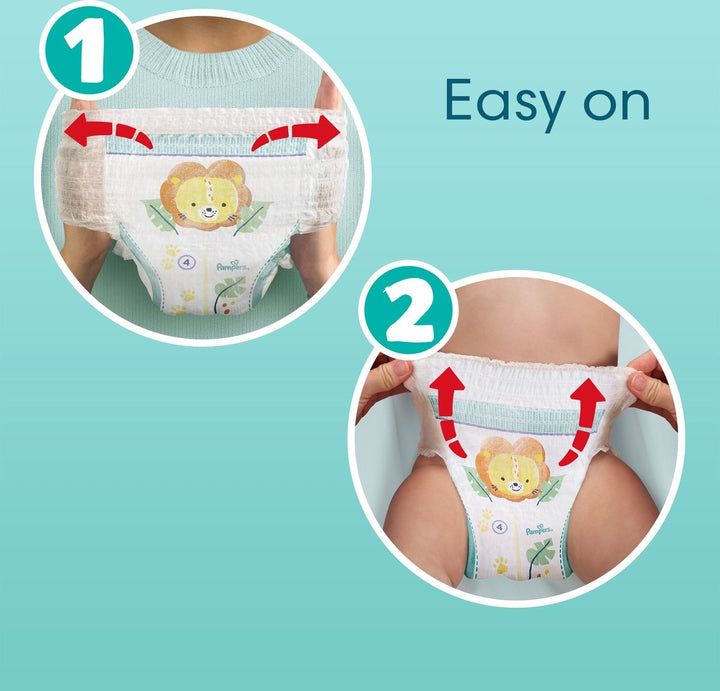 Pampers Baby-Dry Windelhöschen – Größe 8 (19 kg+) – 96 Stück – Monatsbox – Verpackung beschädigt