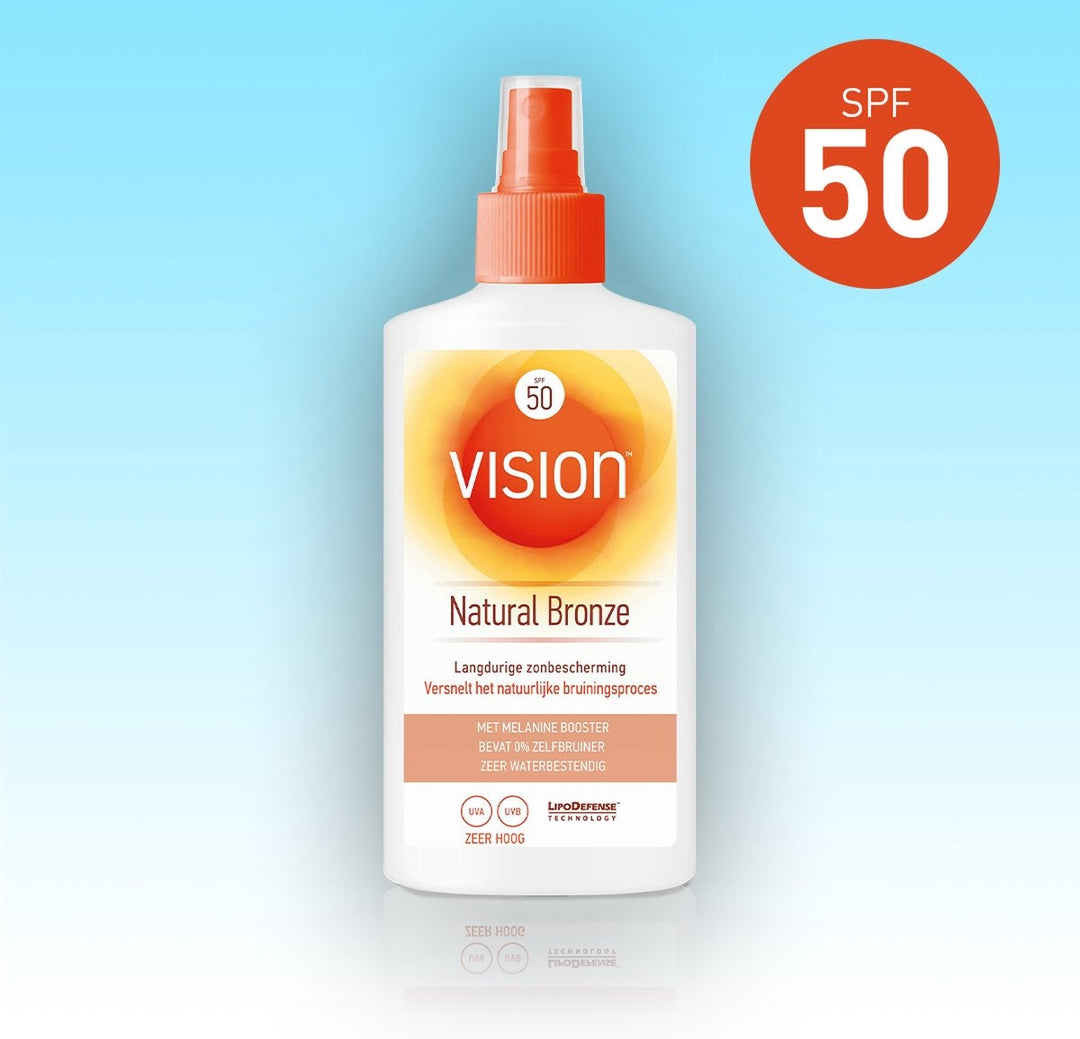 Vision Natural Bronze - Sunscreen spray - SPF 50 - 185 ml - Cap is missing