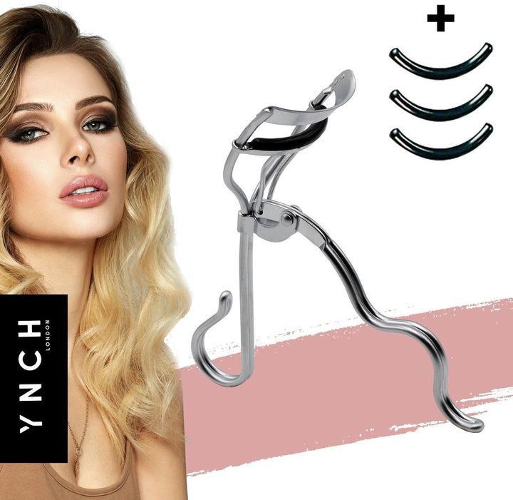 YNCH London Eyelash Curler Pearl Silver - Stainless Steel