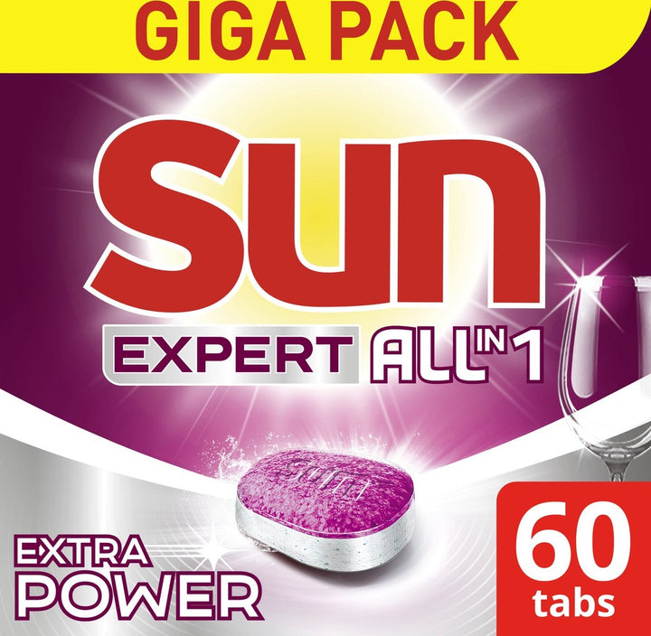 Sun Expert All-in 1 Vaatwastabletten - 60 tabletten - Verpakking beschadigd