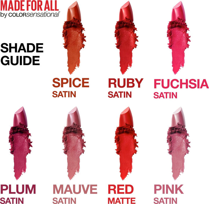 Maybelline Color Sensational Made For All Lippenstift – 382 Red For Me – Rot matt