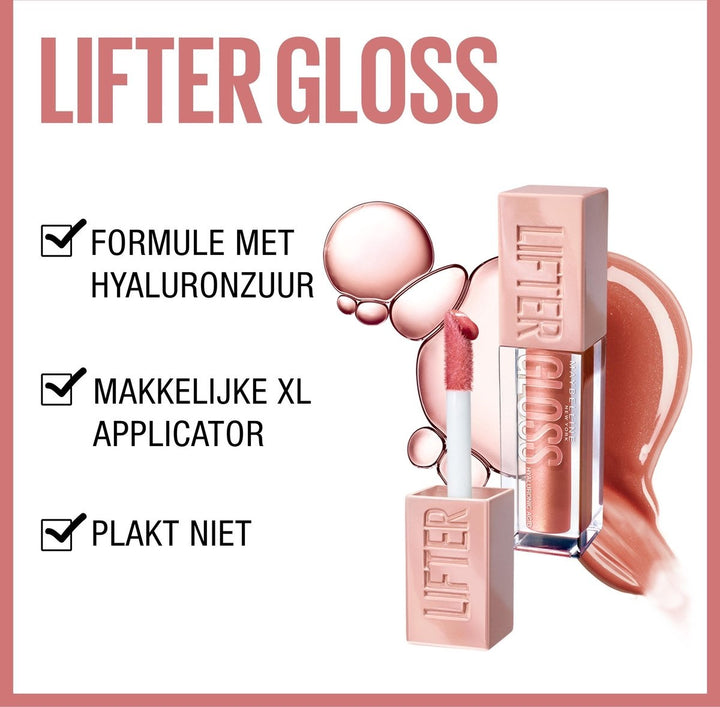 Maybelline New York – Lifter Gloss Lipgloss – 1 Perle – Transparent – ​​Glänzender Lipgloss – 5,4 ml