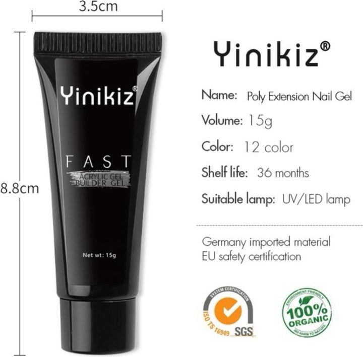 Yinikiz – POLYGEL-Kit – Starter-Kit – Verpackung beschädigt