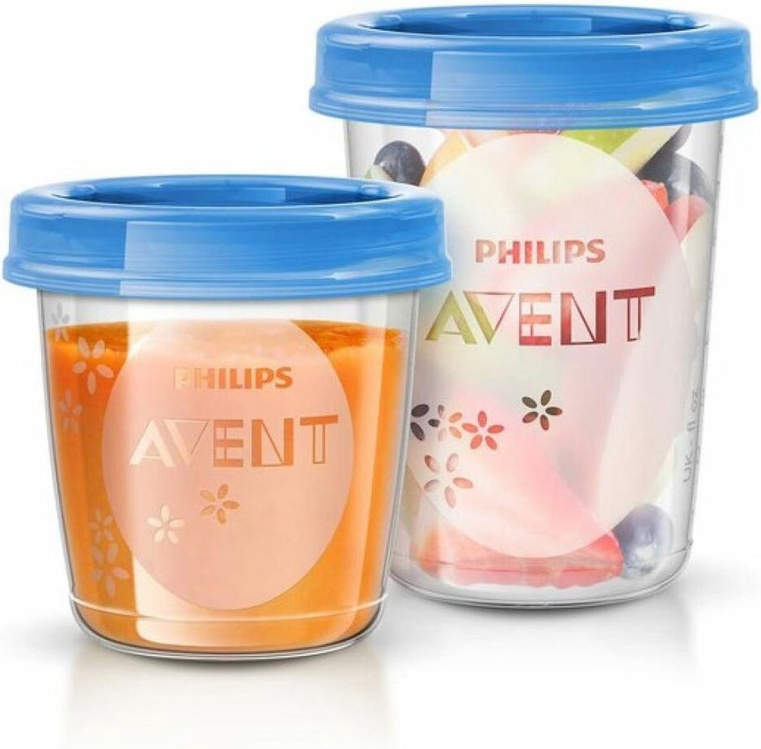 Philips Avent SCF619/05 Baby Food Storage Cups - 180 ml - Pack of 5 - Packaging damaged