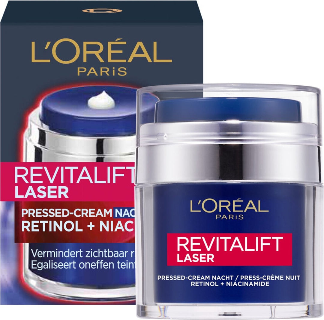 L'Oréal Paris Revitalift Laser Pressed Night Cream - Retinol and Niacinamide - 50 ml