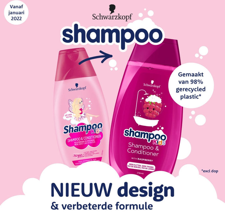 Schwarzkopf - Kids Shampoo &amp; Conditioner - Raspberry - 250ml