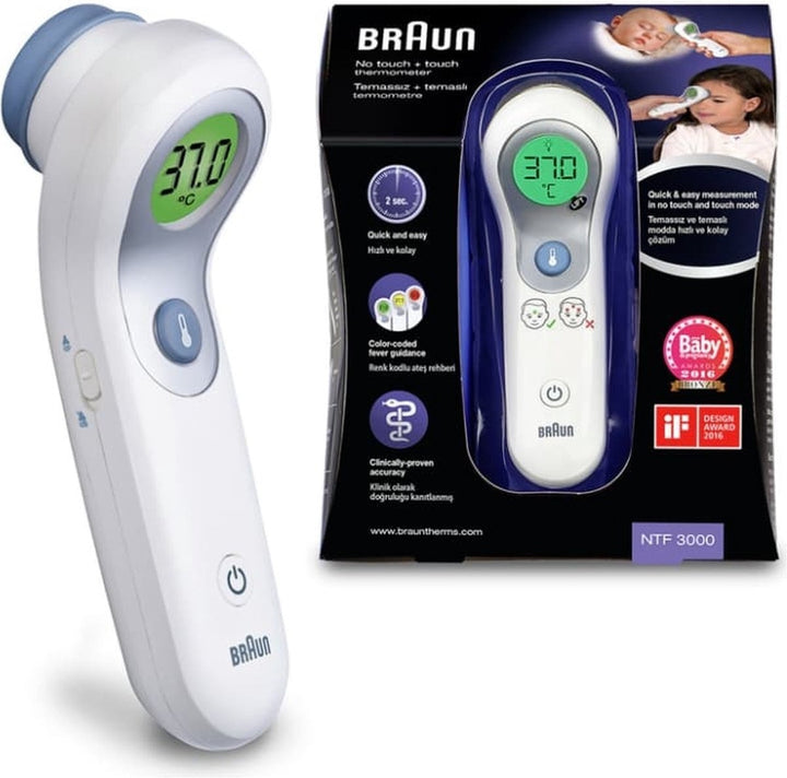 Braun NTF3000WE – Stirnthermometer – Weiß – Verpackung beschädigt