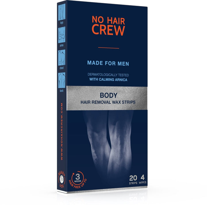 NO HAIR CREW - 20 Wax strips for men