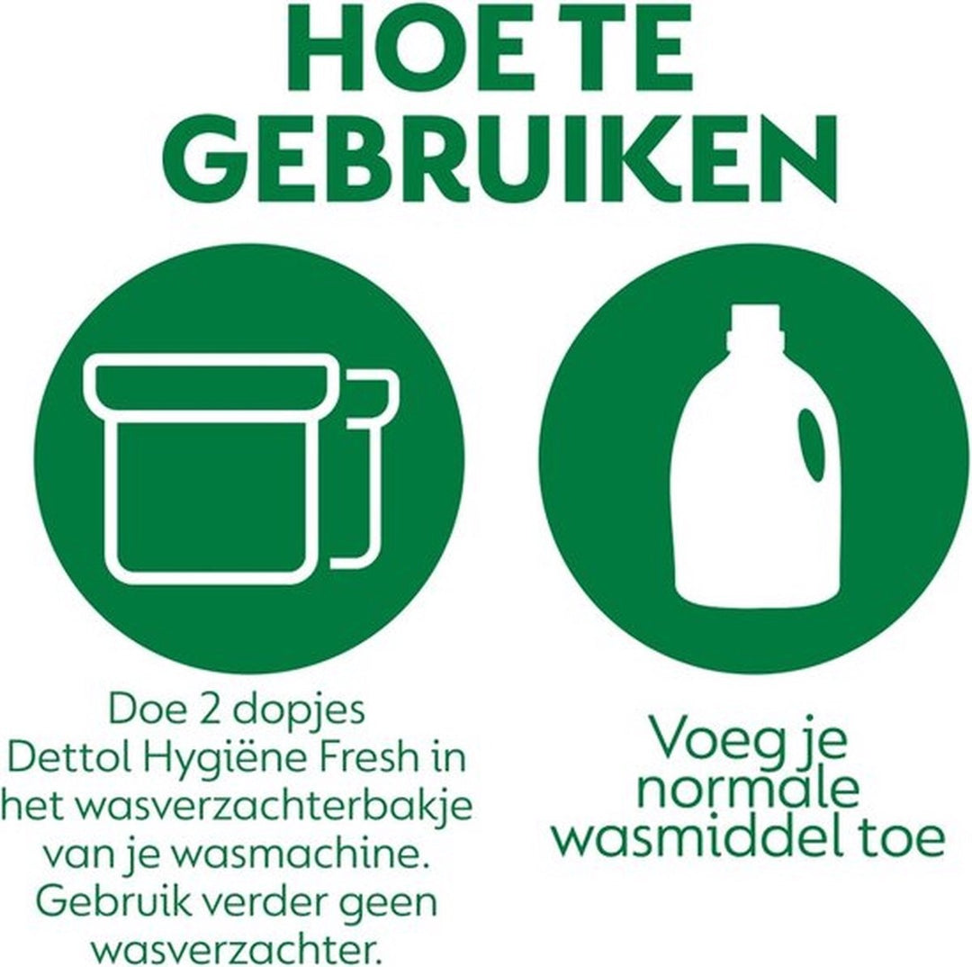 Dettol Was Toevoeging Hygiëne Fresh ‚1,5 L - Voordeelverpakking