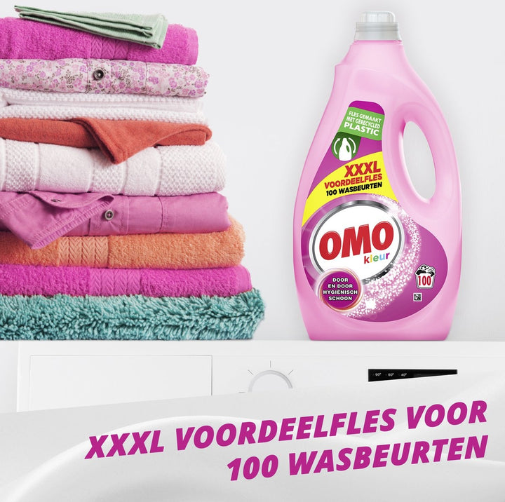 Omo Color Flüssigwaschmittel – 100 Waschgänge – Vorteilspackung