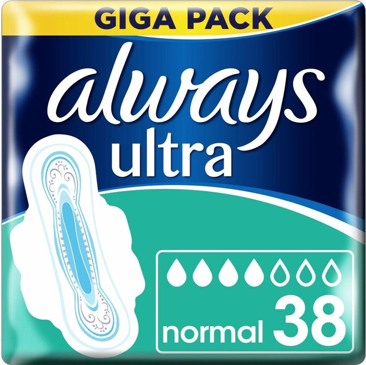 Always Sanitary Pads Ultra Normal Plus - 38 pieces