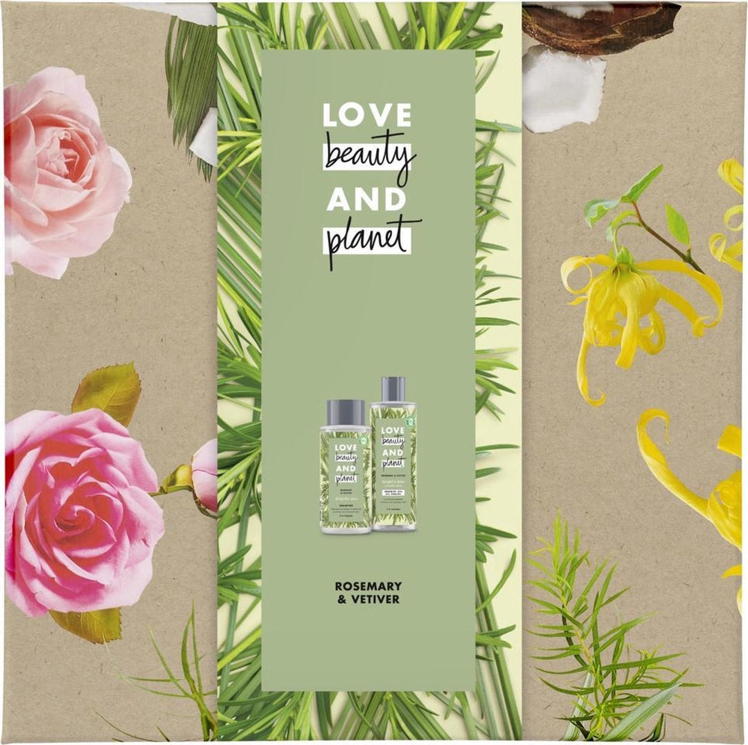 Love Beauty and Planet Rosemary &amp; Vetiver Gift Set - Shower Gel &amp; Shampoo