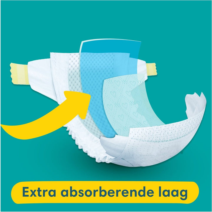 Pampers Baby-Dry – Größe 3 (6 kg – 10 kg) – Monatsbox mit 222 Windeln – Verpackung beschädigt