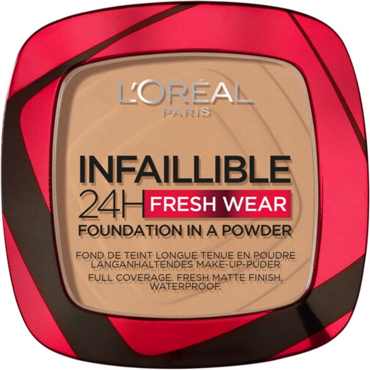 L'Oréal Paris – Infaillible 24H Fresh Wear Foundation in Puder – 300 Amber