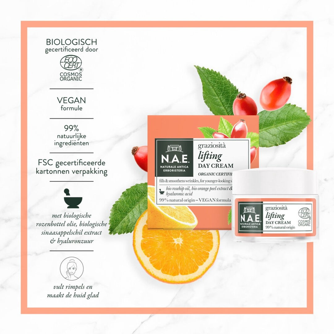 NAE Graziosit√† Lifting Day Cream Vegan - 50 ml - Packaging damaged