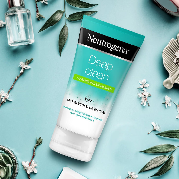 Neutrogena Deep Clean 2in1 cleanser and face mask, 150ml