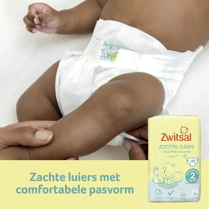 Zwitsal Diapers Mini - Size 2 - 42 pieces - Packaging damaged