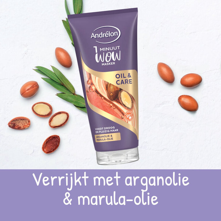 Andrelon 1 Minute Wow Mask Oil &amp; Care 180 ml