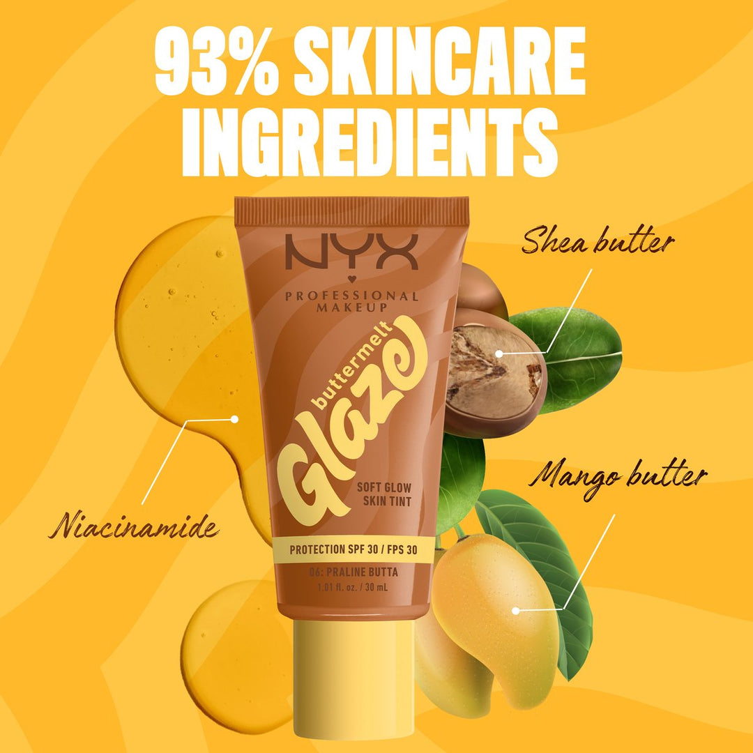 NYX Professional Make Up Buttermelt Glaze Praline Butta Foundation – 30 ml