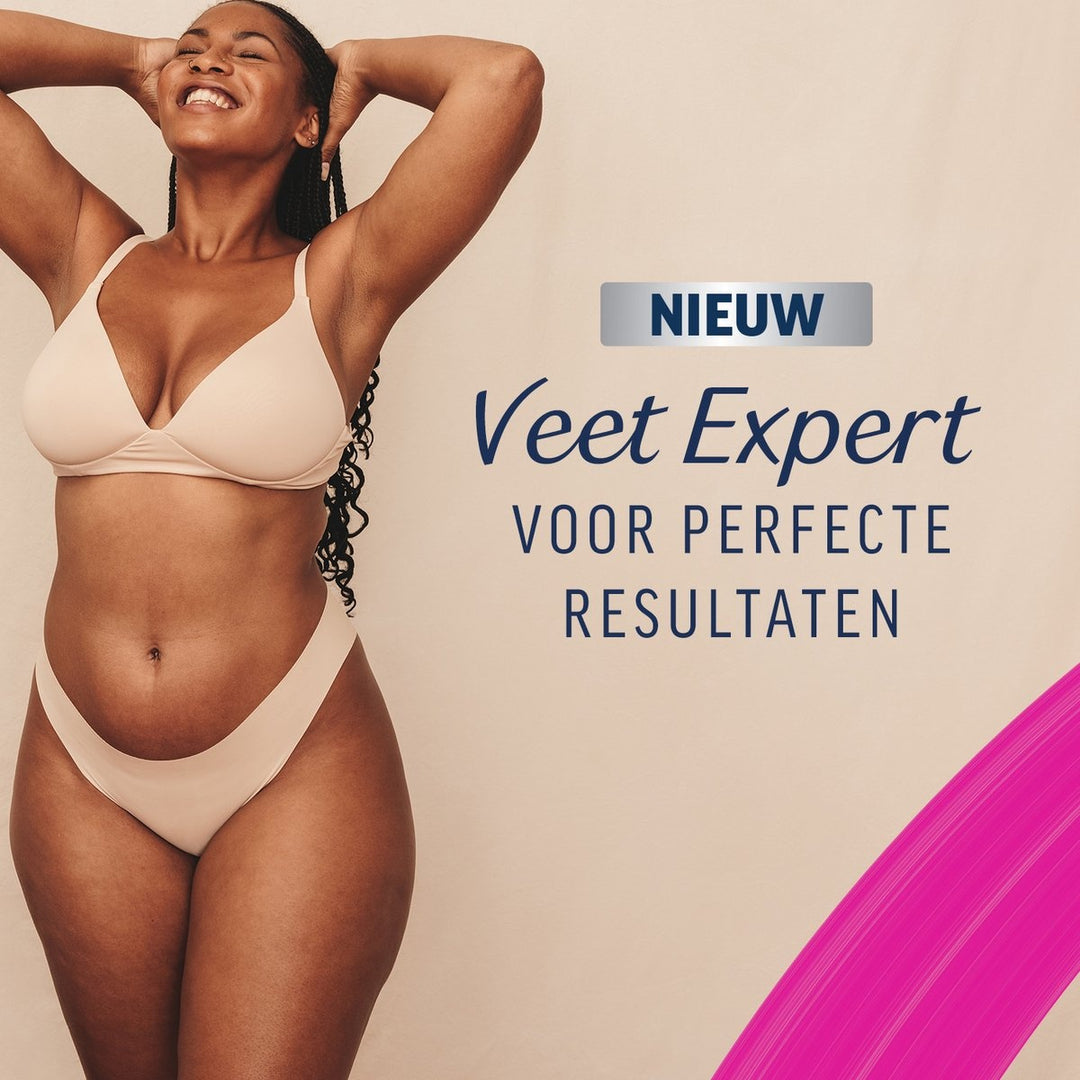 Veet Expert Haarentfernungsstreifen – Körper &amp; Beine – Empfindliche Haut – 40 Stück – Verpackung beschädigt