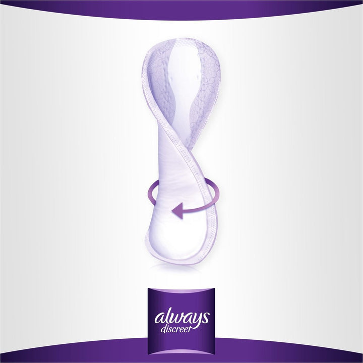 Always Discreet Long+ Panty Liners Urinary Incontinence 24 pieces