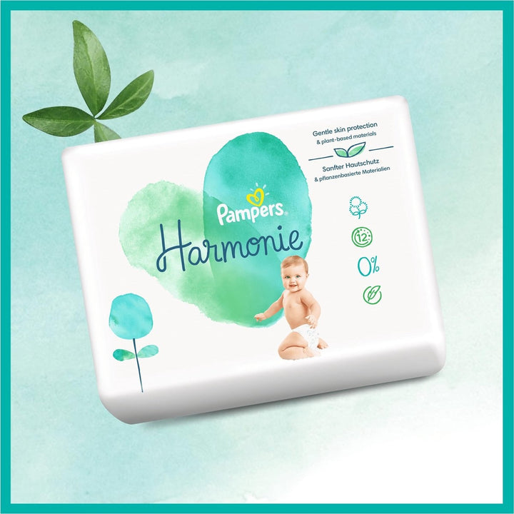 Pampers Harmonie – Größe 3 (6 kg–10 kg) – 60 Windeln – Verpackung beschädigt