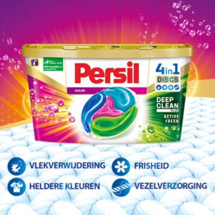 Persil Discs Color 4in 1 – Tiefenreinigende Waschkapseln – 28 Waschgänge – Verpackung beschädigt