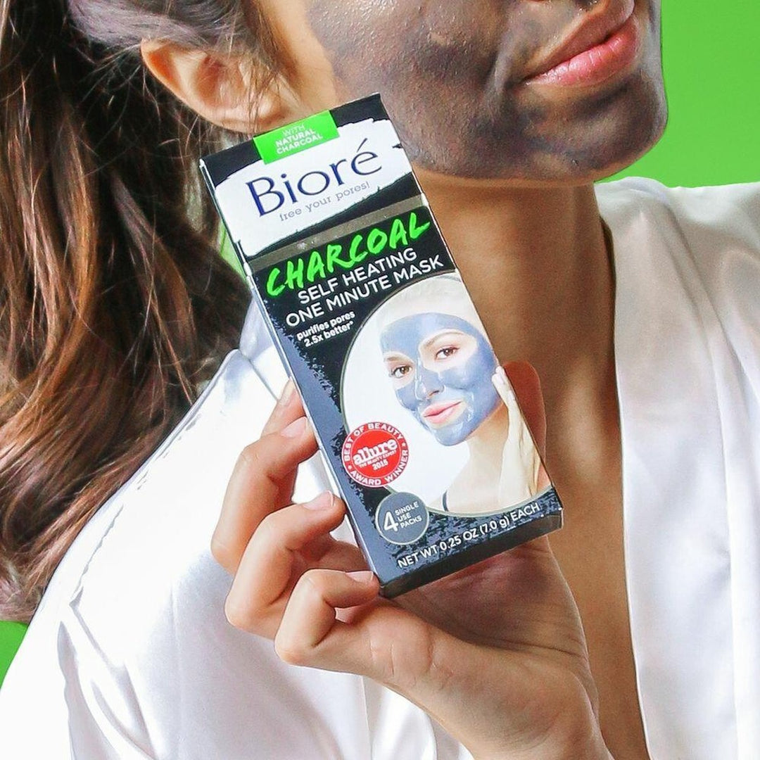 Bioré 1-Minuten-Maske mit Aktivkohle - 4 Stk.