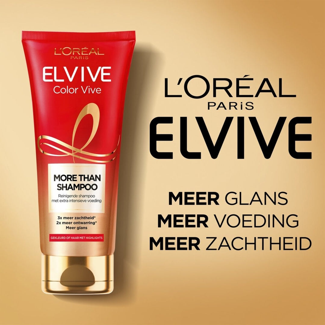 L'Oréal Paris Elvive More Than Shampoo Color Vive - Gekleurd Haar - 200ml